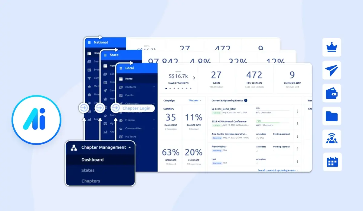 chapter management dashboard