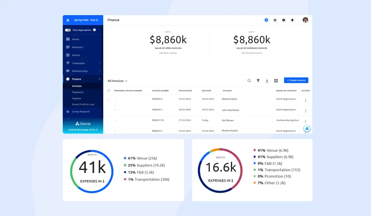 Glue_Up_Finance_Management_Dashboard