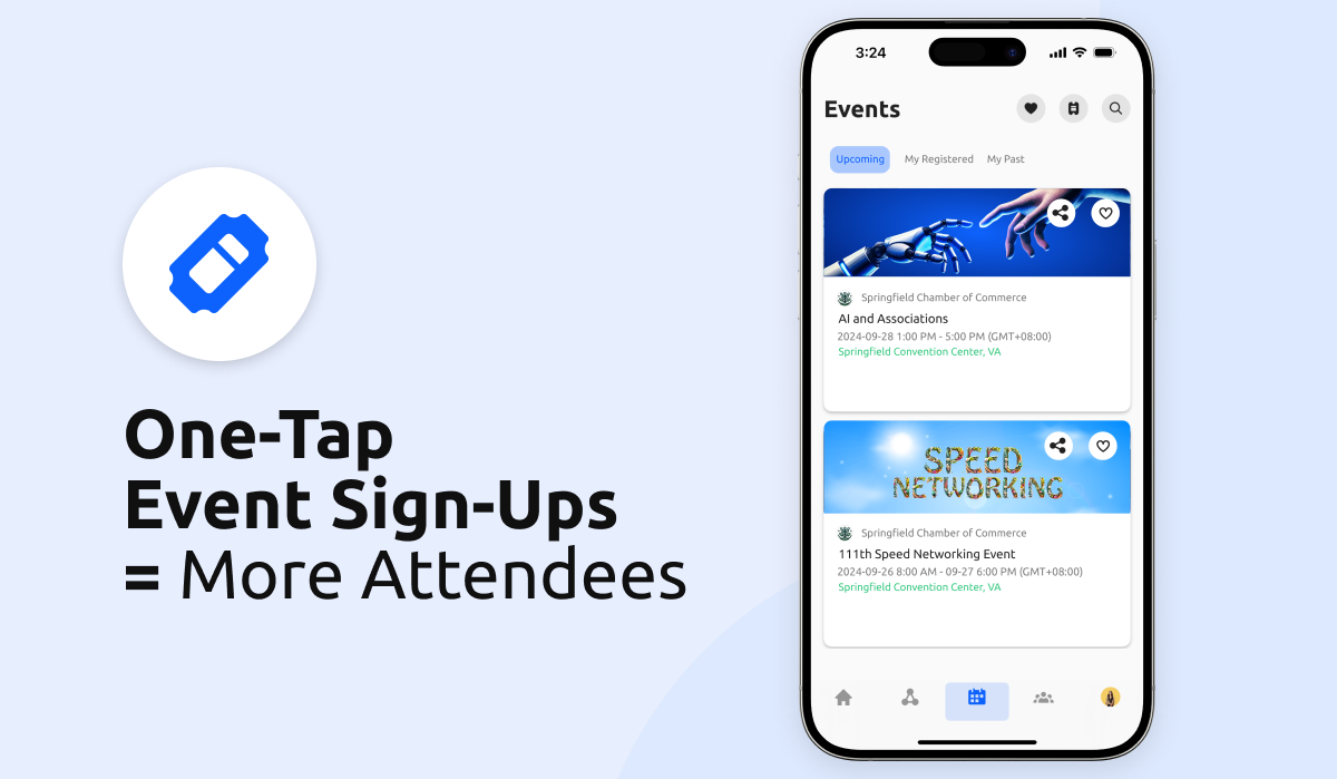 mobile first event registration