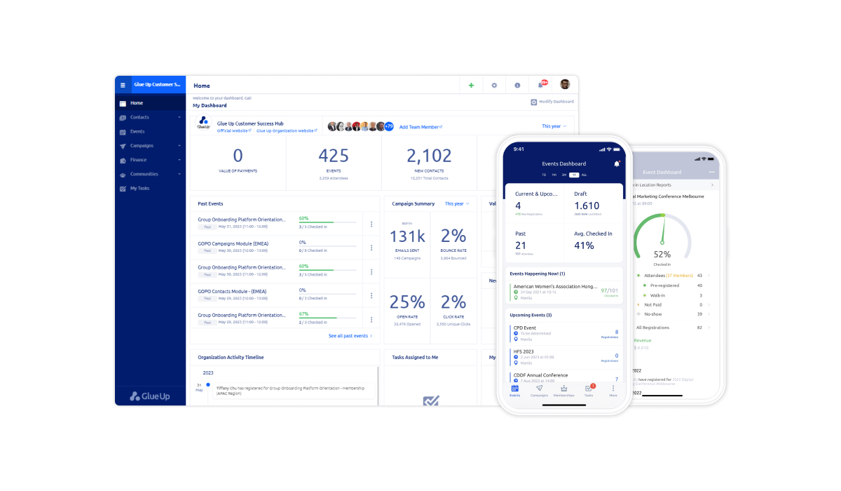 Glue Up CRM for outreach strategy